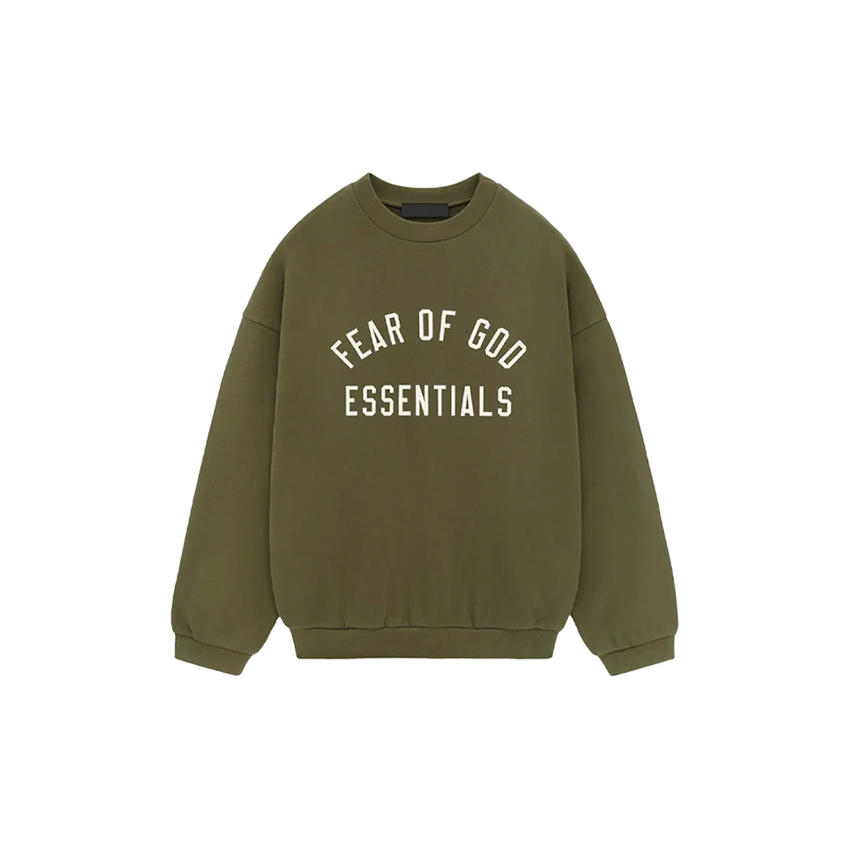 Fear of God Essentials Fleece S24 Crewneck Military