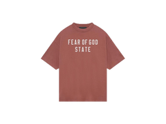 Essentials Fear of God Heavy Crewneck Tee Crimson