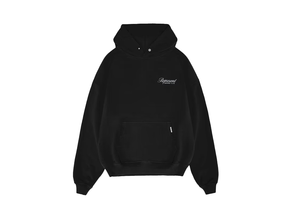 Represent Owners Club Script Hoodie Black