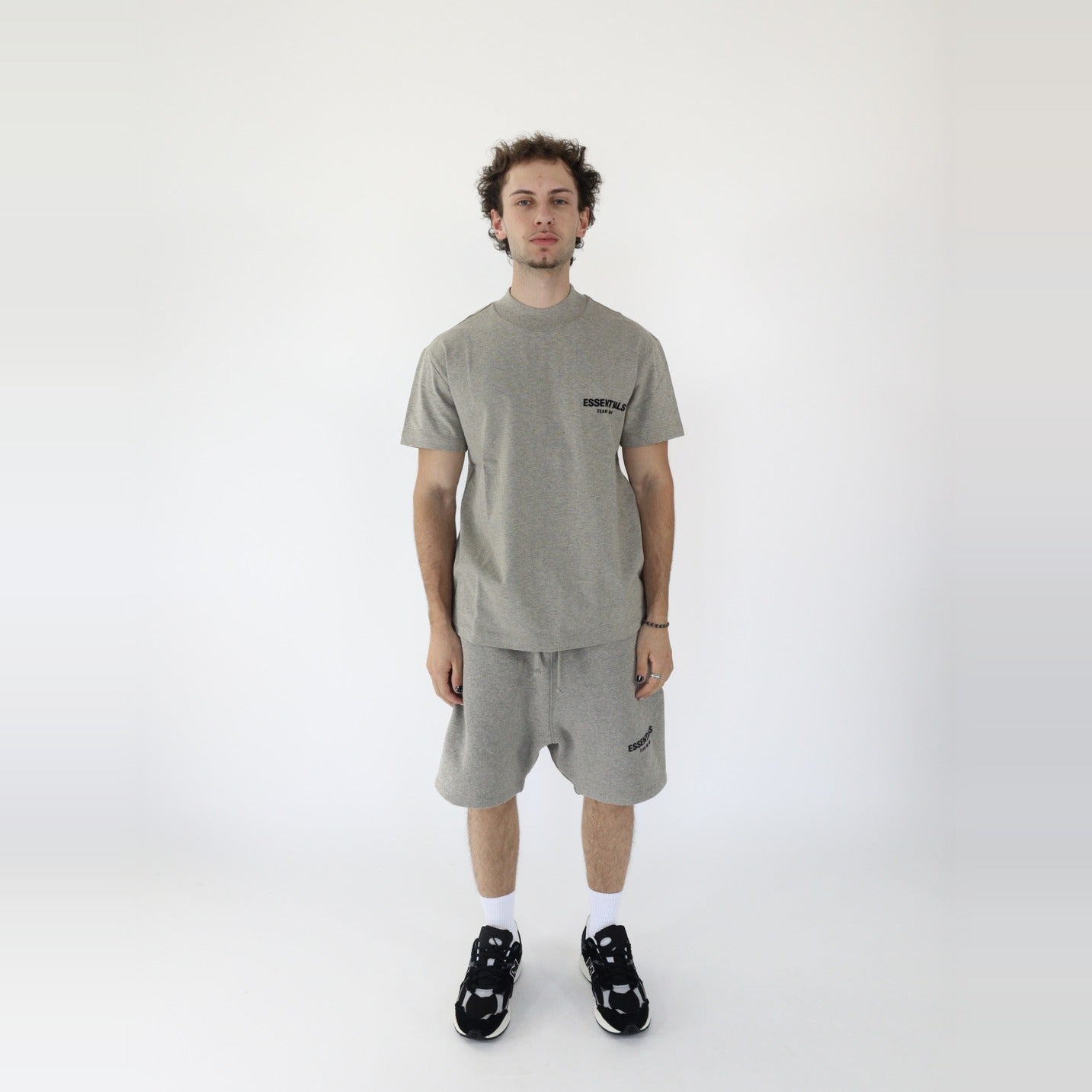 Fear of God Essentials S22 Shorts + S22 T-Shirt Dark Oatmeal - SET