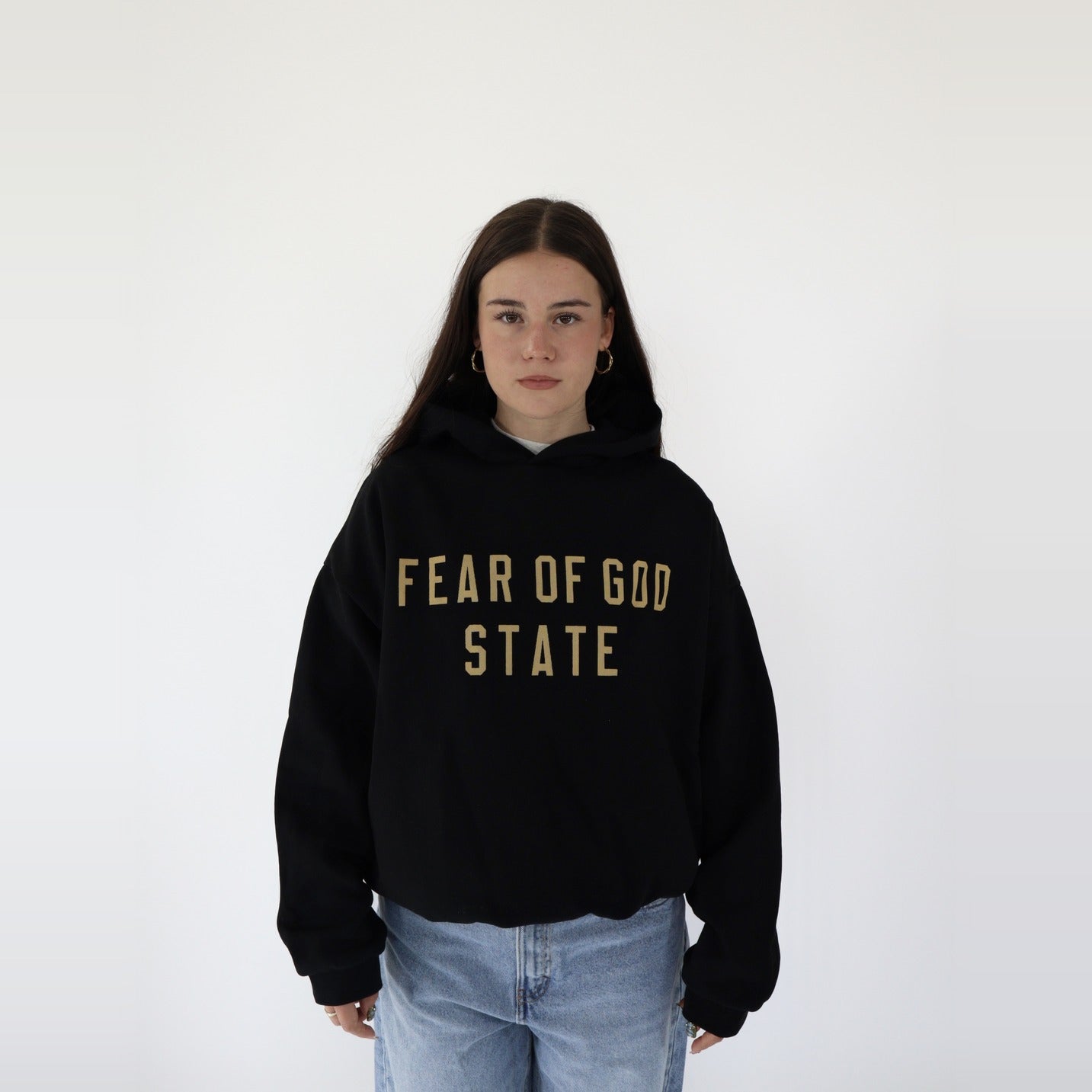 Fear of God Essentials Fleece S24 Hoodie Black - PIKASTORE-Clothing-Fear of God-pikastore.cz