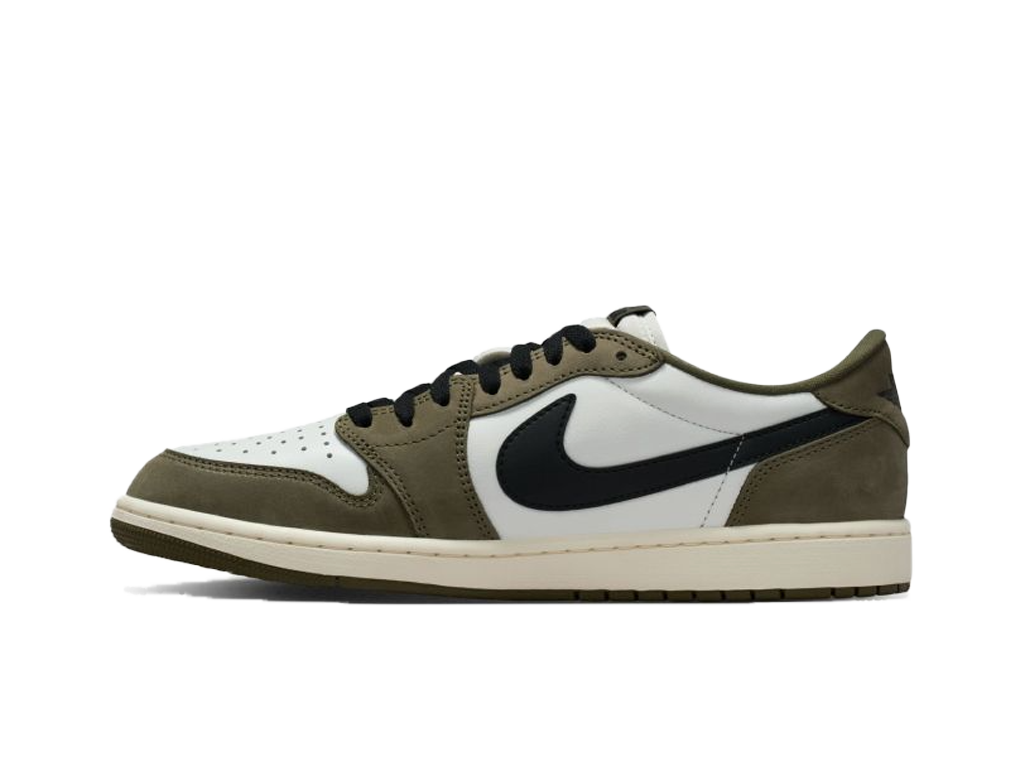 Jordan 1 Retro Low Medium Olive Summit White Sail Black-Nike-pikastore.cz