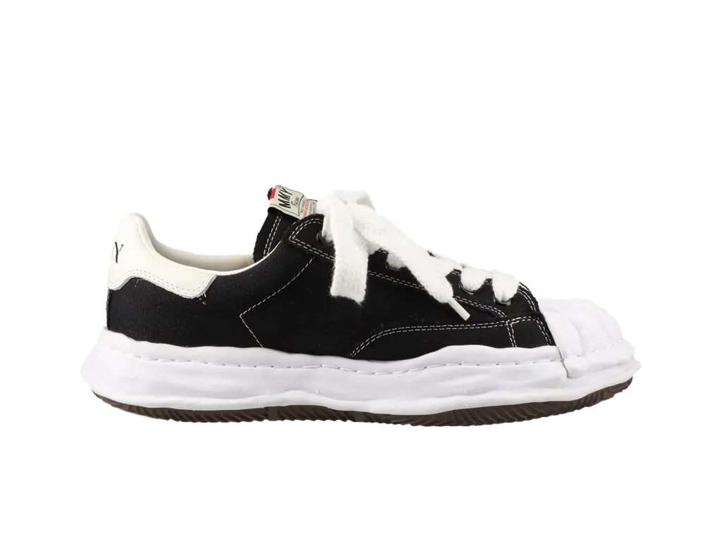 Maison Mihara Yasuhiro Blakey OG Sole Canvas Low Black White-Maison Mihara Yasuhiro-pikastore.cz