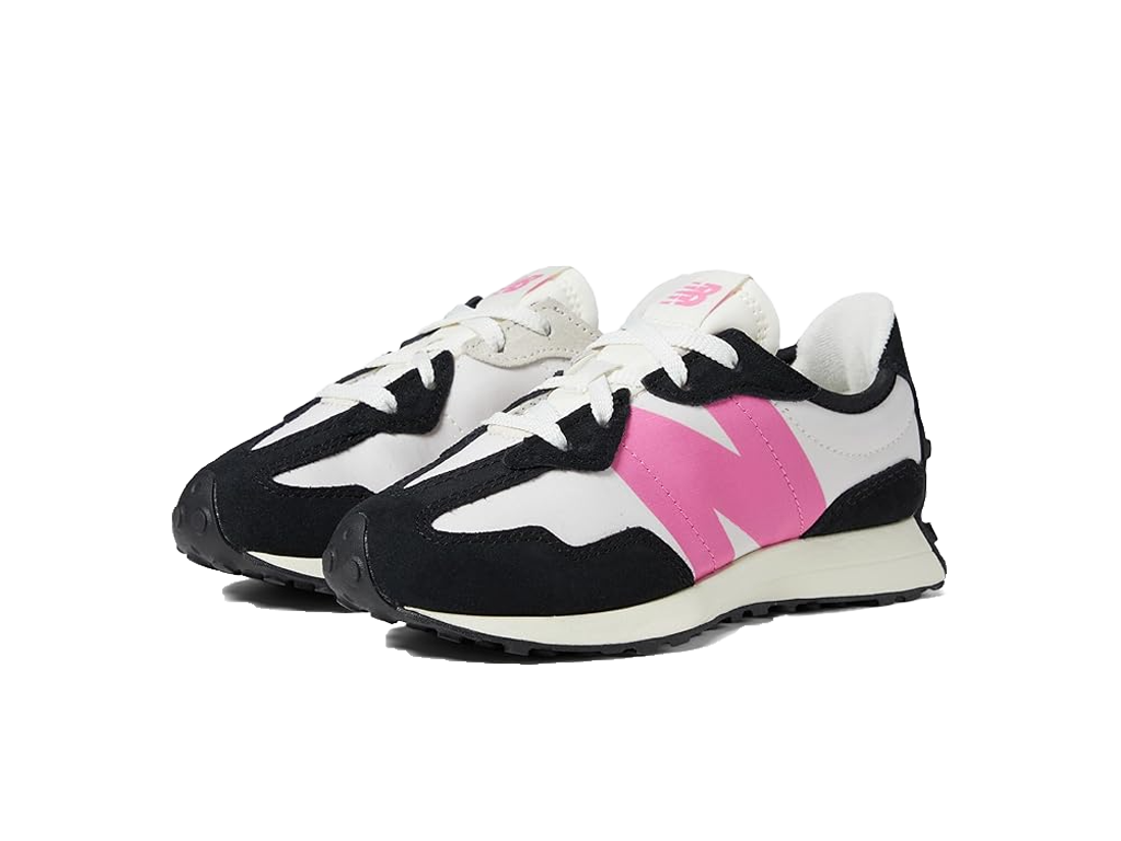 New Balance 327 Big Kid Black Real Pink-New Balance-pikastore.cz