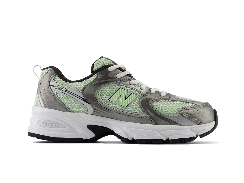 New Balance 530 Dark Silver Metallic Melon Water (GS)-New Balance-pikastore.cz