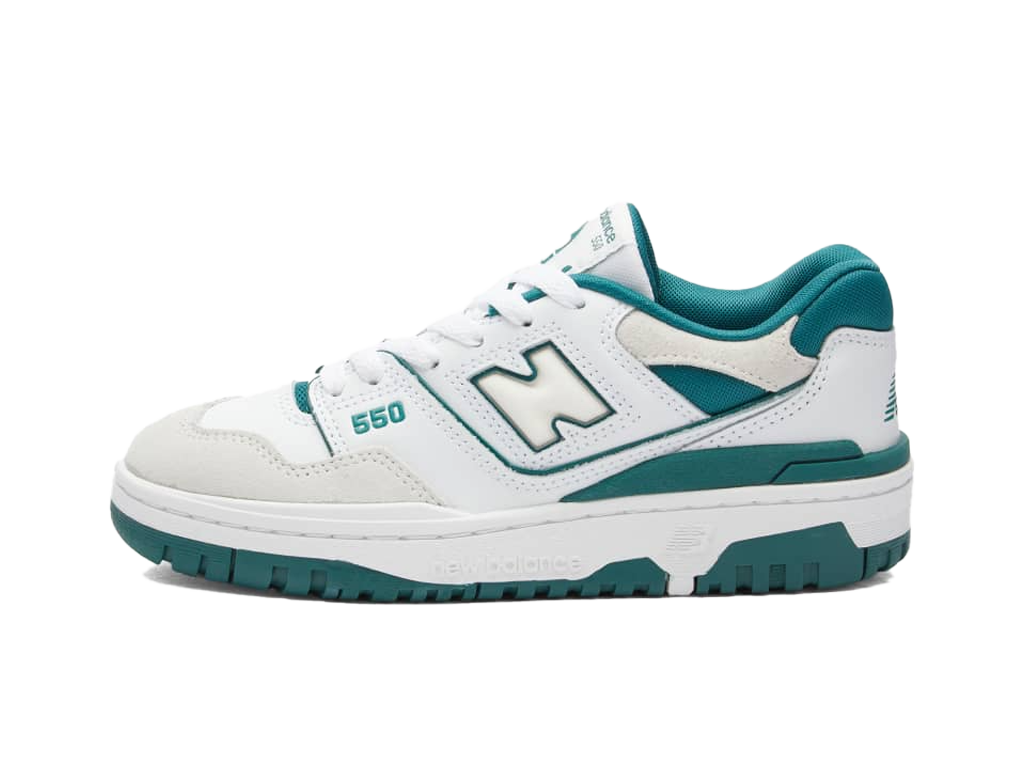 New Balance 550 Big Kid White Vintage Teal-New Balance-pikastore.cz