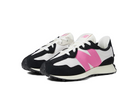 New Balance 327 Big Kid Black Real Pink-New Balance-pikastore.cz