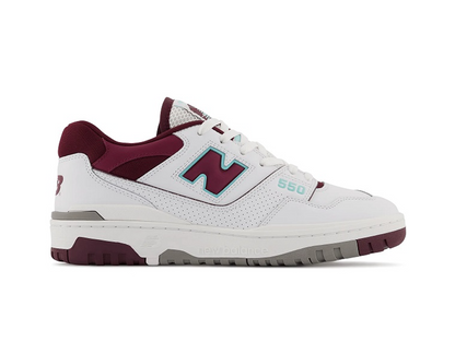 New Balance 550 Burgundy Turquoise