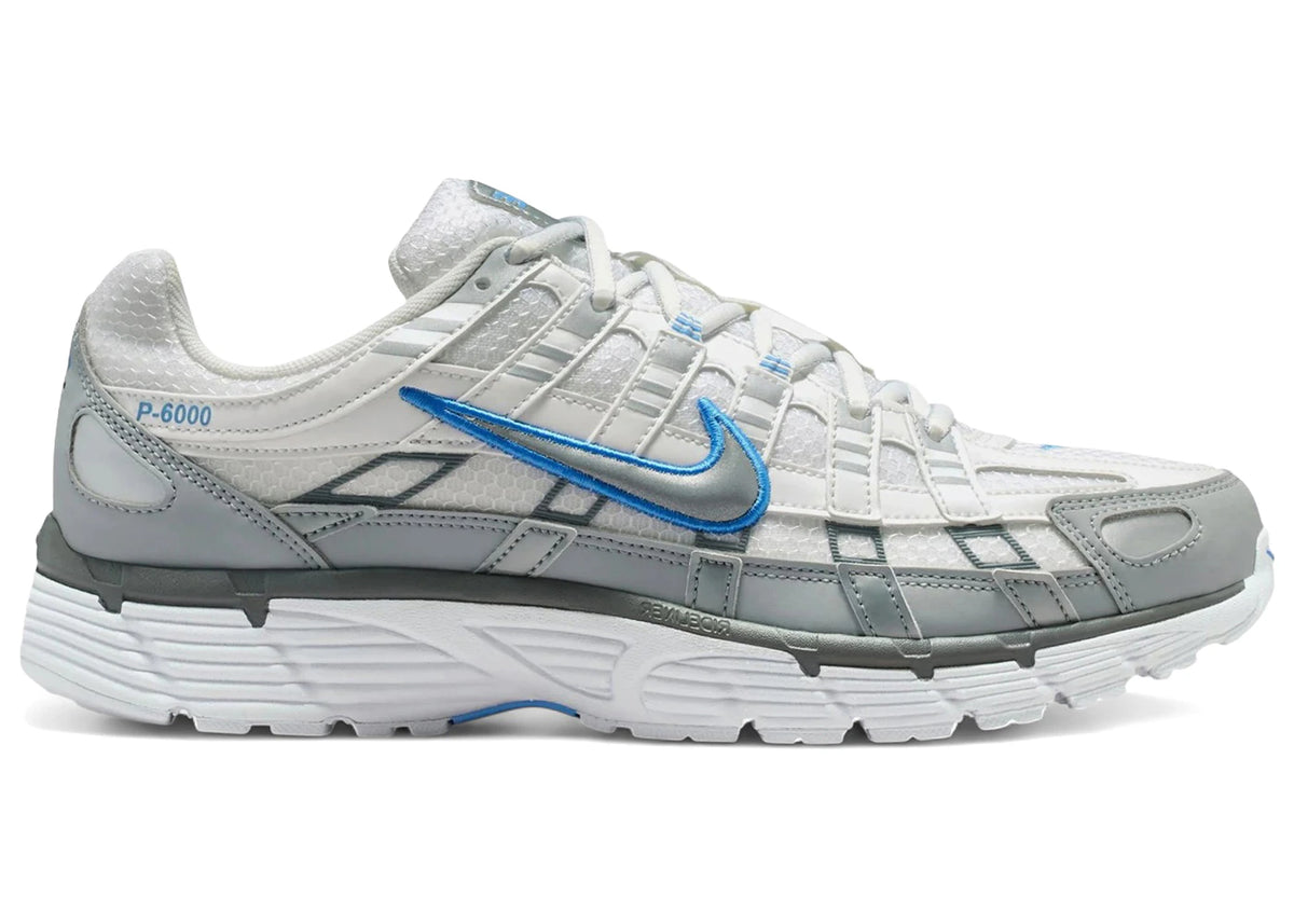 Nike P-6000 White Metallic Silver Blue – tenisky