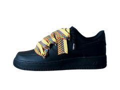Nike Air Force 1 Black Low 07 Lanvin Yellow