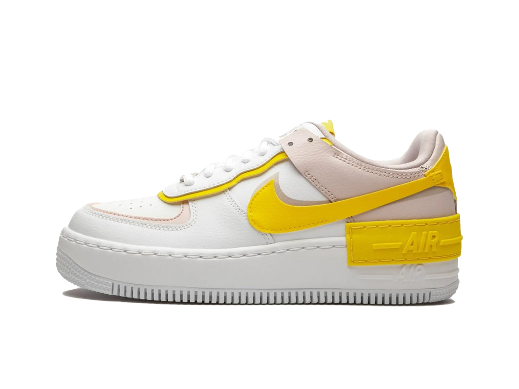 Nike Air Force 1 Low Shadow White Barely Rose Speed Yellow (Women's)-sneakers-Nike-pikastore.cz