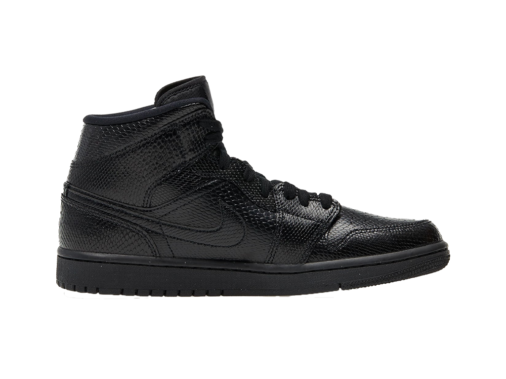 Nike Air Jordan 1 Mid Black Snakeskin-Air Jordan-pikastore.cz