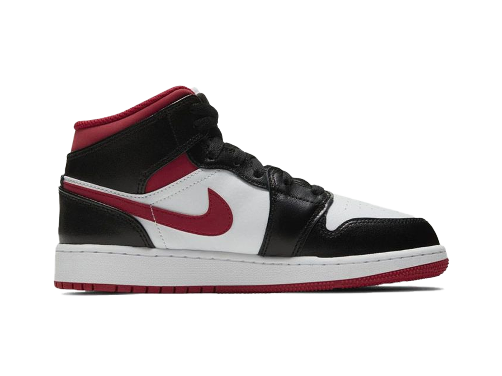Nike Air Jordan 1 Mid GS Black Gym Red – buty – zdjęcie 3 z 5