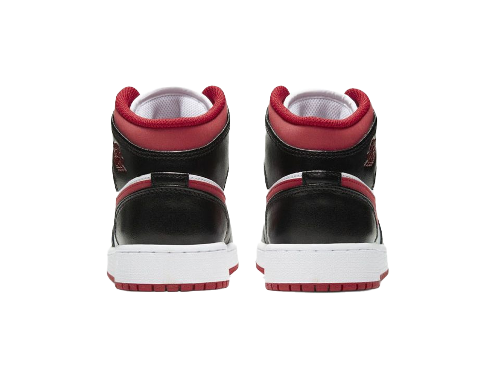 Nike Air Jordan 1 Mid GS Black Gym Red – buty – zdjęcie 4 z 5