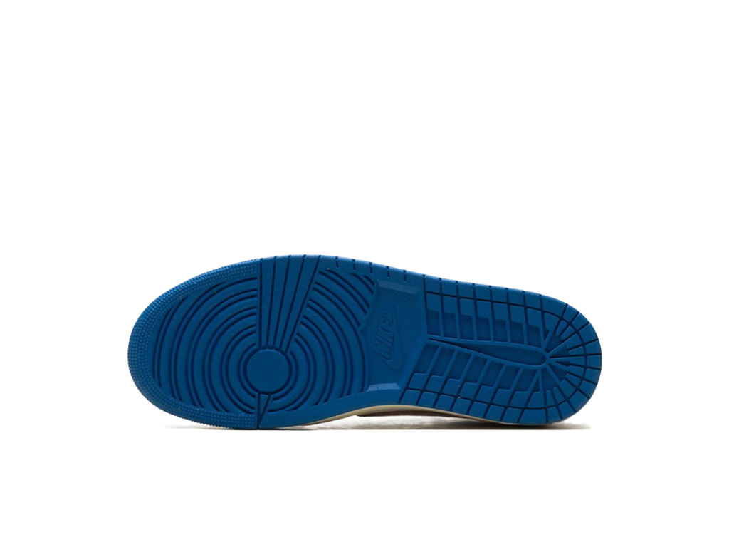 Nike Air Jordan Fragment Design x Travis Scott x 1 Retro Low OG SP Sail Military Blue-Air Jordan-pikastore.cz