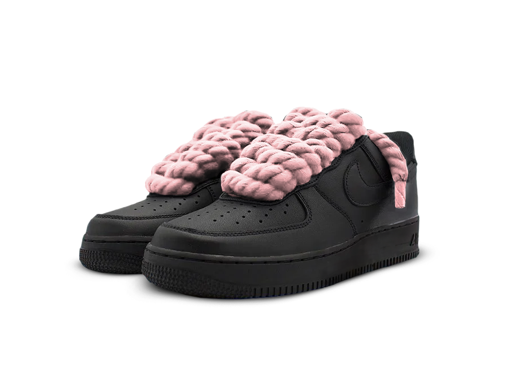 Nike Air Force 1 Black Low 07 Rope Laces Pink-Nike-pikastore.cz