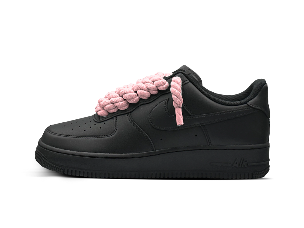 Nike Air Force 1 Black Low 07 Rope Laces Pink-Nike-pikastore.cz