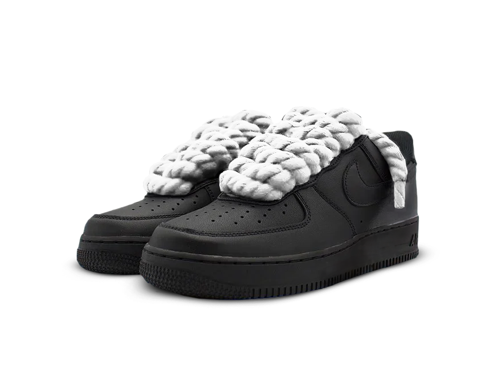 Nike Air Force 1 Black Low 07 Rope Laces White-Nike-pikastore.cz