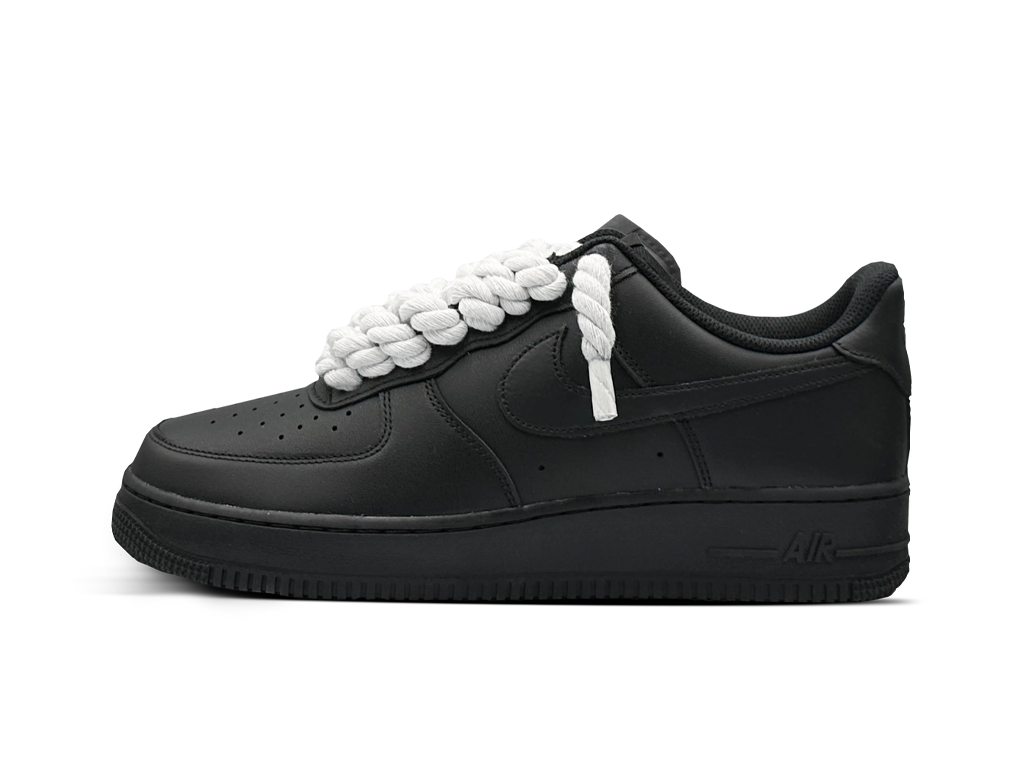 Nike Air Force 1 Black Low 07 Rope Laces White-Nike-pikastore.cz