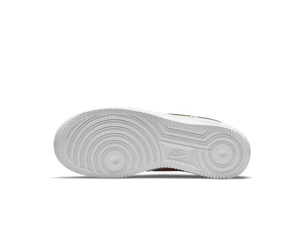 Nike Air Force 1 Low '07 LV8 White Blue Void Metallic Gold (GS)-sneakers-Nike-pikastore.cz