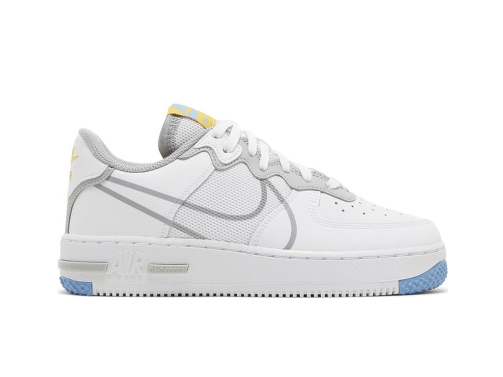 Nike Air Force 1 React SU GS White Light Smoke Grey-Nike-pikastore.cz
