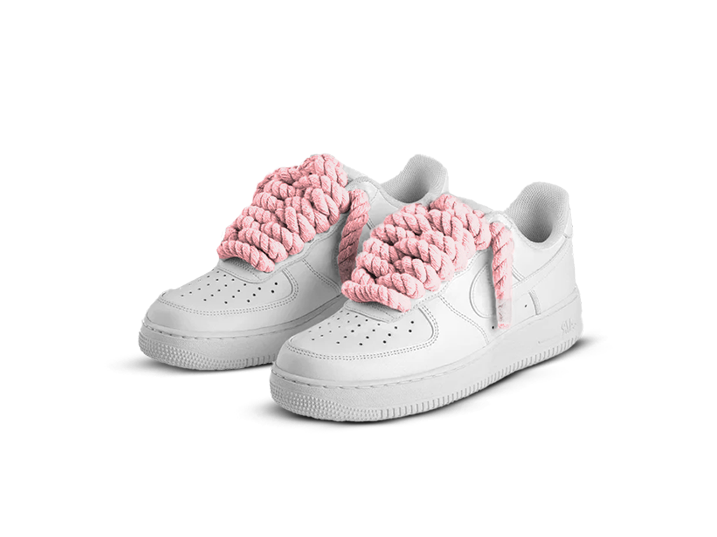 Nike Air Force 1 White Low 07 Rope Laces Pink-Nike-pikastore.cz