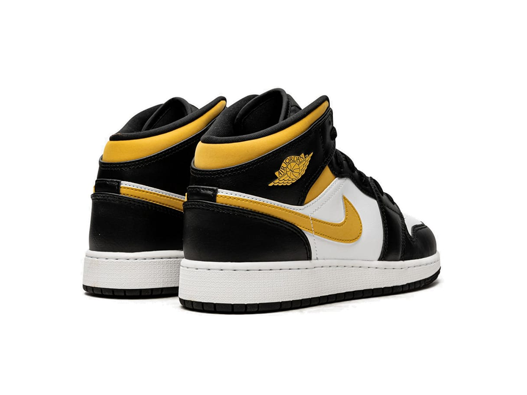 Nike Air Jordan 1 Mid Black University Gold-Air Jordan-pikastore.cz