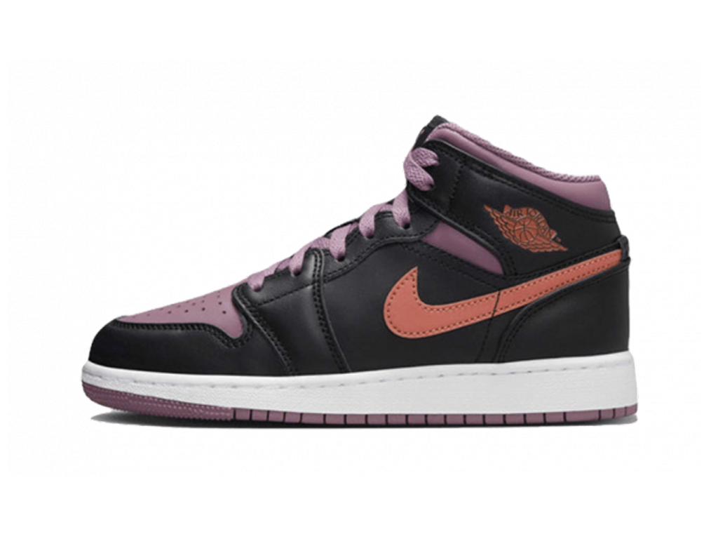 Nike Air Jordan 1 Mid SE GS Black Sky J Mauve-Air Jordan-pikastore.cz
