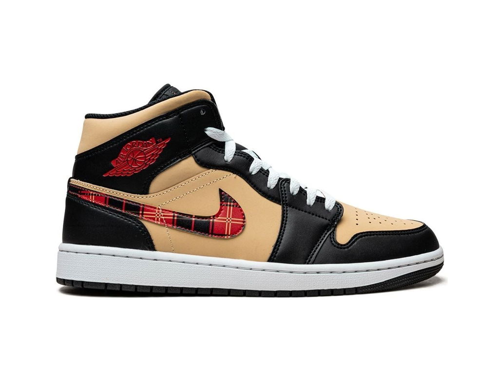 Nike Air Jordan 1 Mid SE Tartan Swoosh-Air Jordan-pikastore.cz