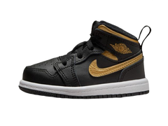 Nike Air Jordan 1 Mid TD Black Metallic Gold