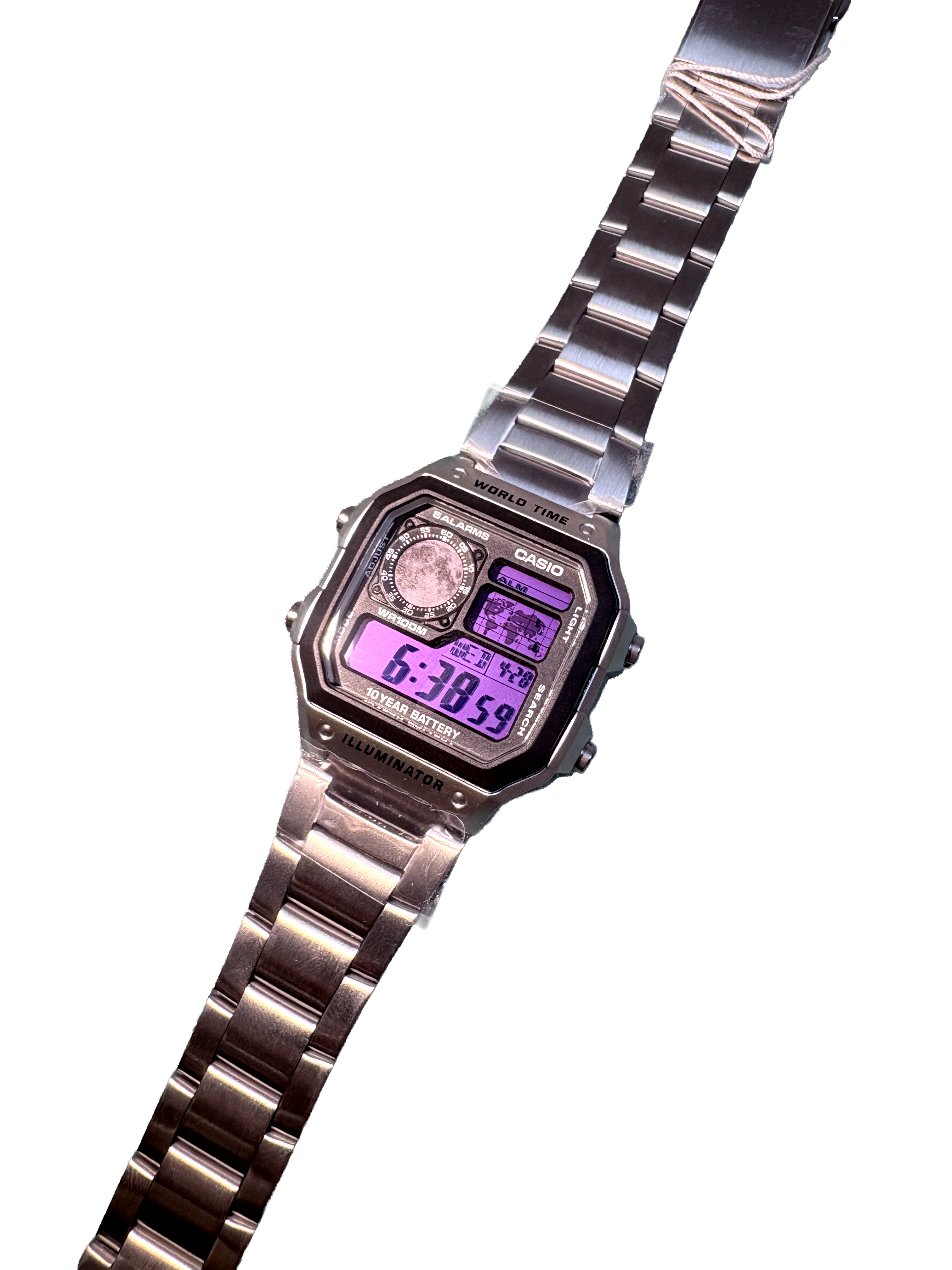Modial Casio Purple Moon Steel Watch-Apparel & Accessories-Modial-pikastore.cz