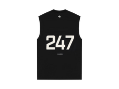 Represent 247 Oversized Tank Jet Black