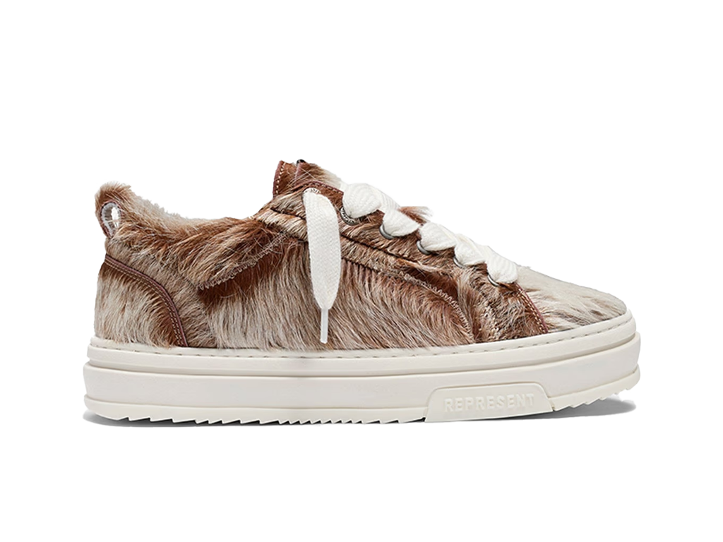 Represent HTN Low Pony Hair Brown – tenisky – fotka 3 z 4