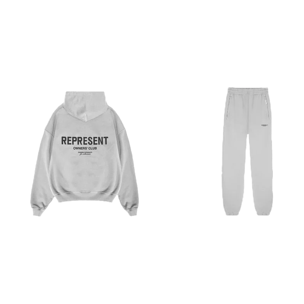 Represent Owners Club Hoodie + Sweatpants Ash Grey - SET-Bundle-Represent-pikastore.cz