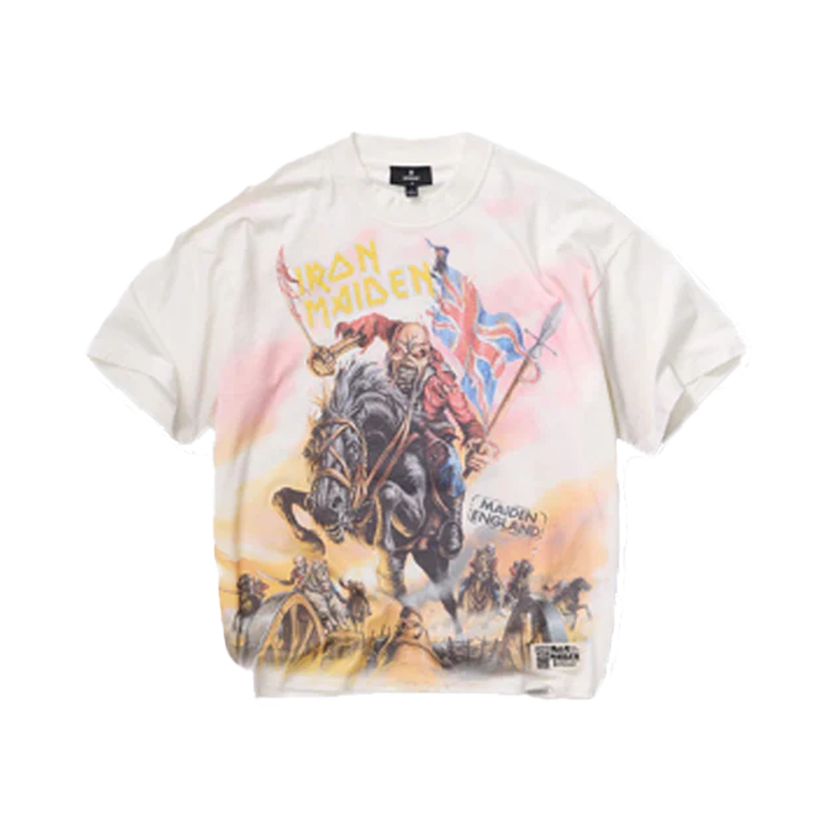 Represent X Iron Maiden Steed T-Shirt Flat White-Represent-pikastore.cz