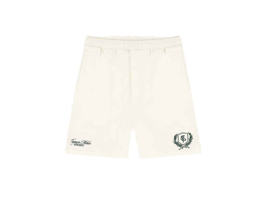 Represent Crest Shorts Antique White