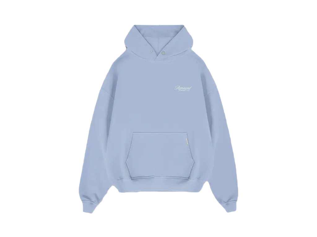 Represent Owners Club Script Hoodie Dusty Blue