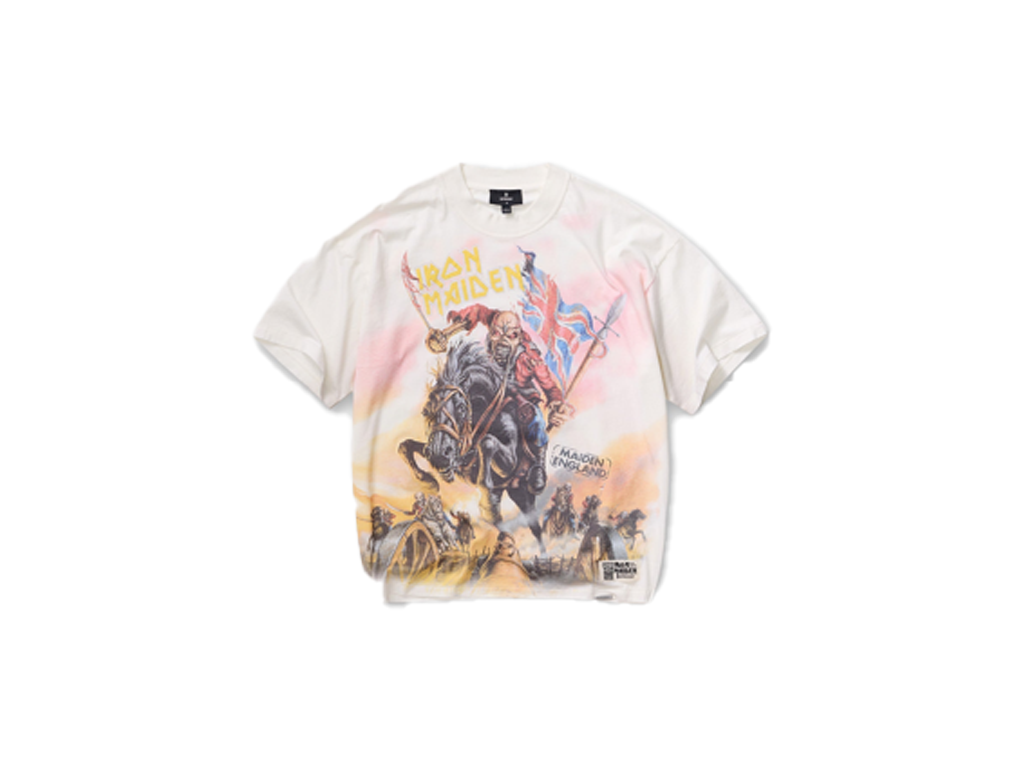 Represent X Iron Maiden Steed T-Shirt Flat White-Represent-pikastore.cz