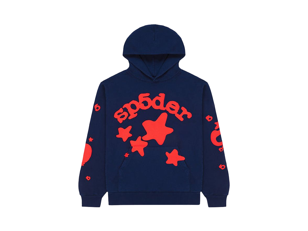 Sp5der Beluga Hoodie Navy-Sp5der-pikastore.cz