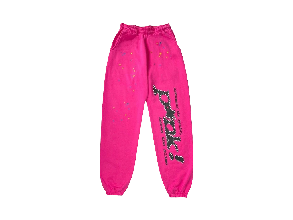 Sp5der P*nk Sweatpants PInk