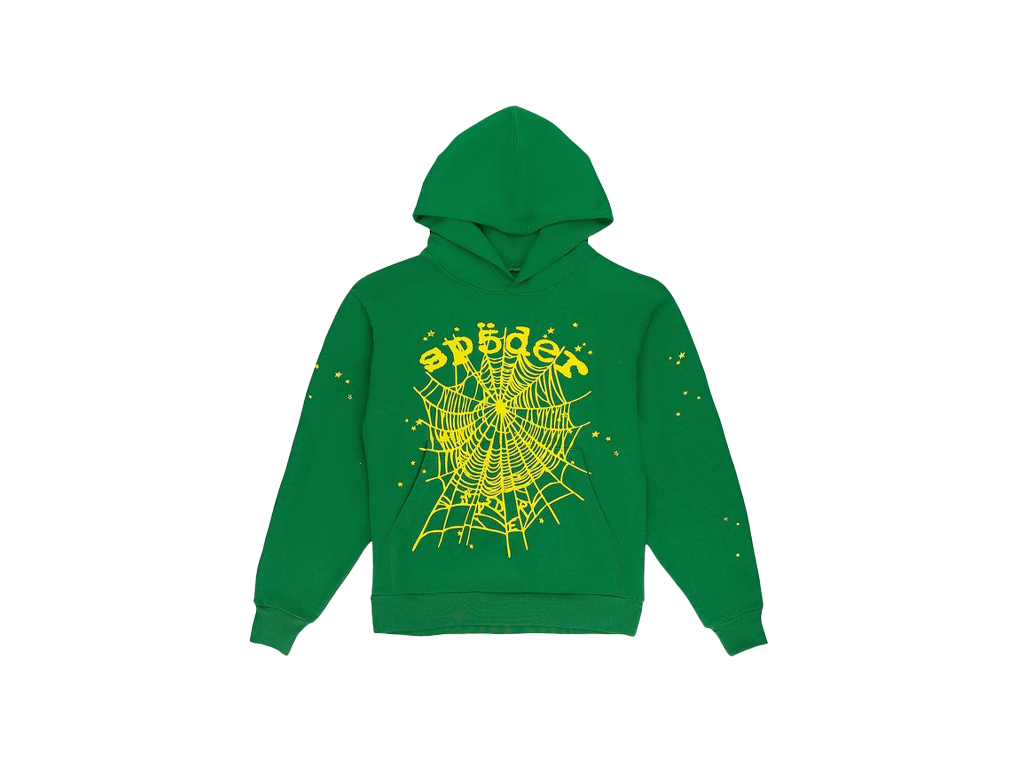 Sp5der Star OG Web V2 Hoodie Slime Green-Sp5der-pikastore.cz