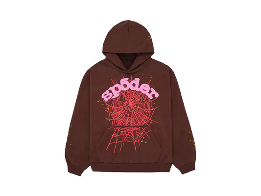 Sp5der Web Hoodie Brown