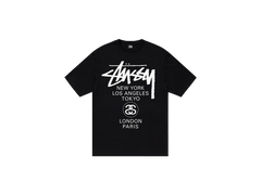 Stussy World Tour Tee Black