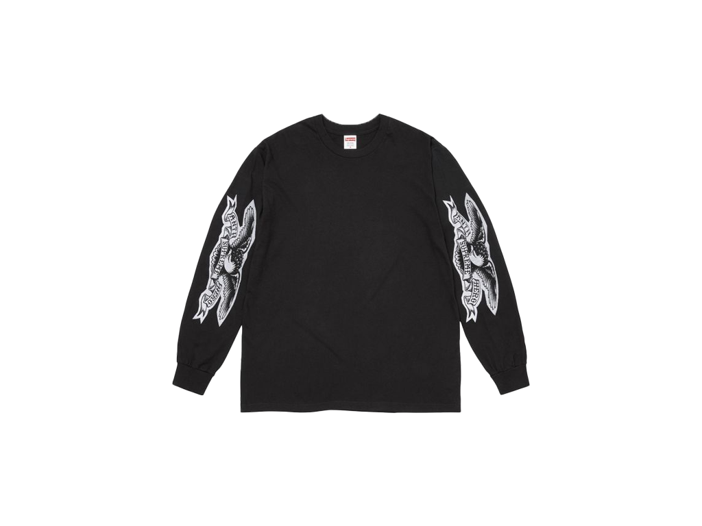 Supreme ANTIHERO Eagle L/S Tee Black-Supreme-pikastore.cz