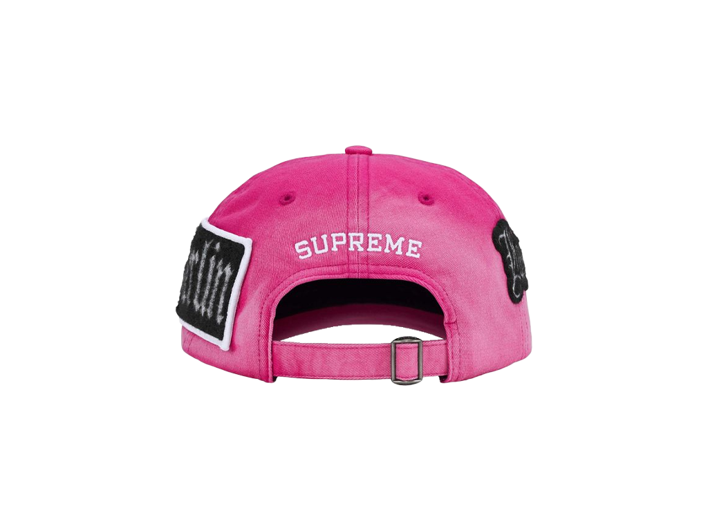 Supreme City Patches 6-Panel Hat Pink-Supreme-pikastore.cz
