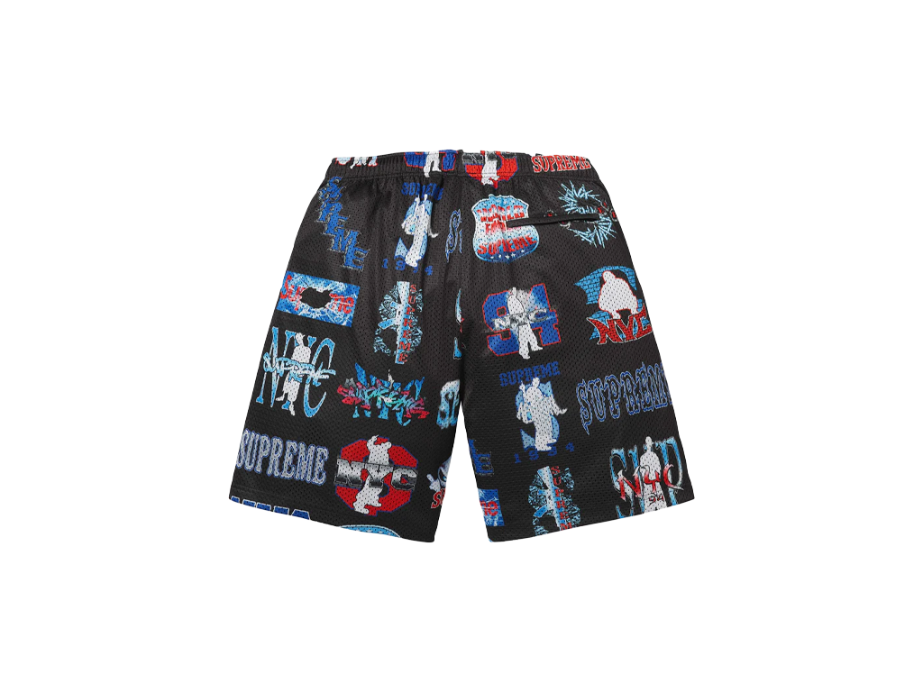 Supreme Flash Mesh Short Black