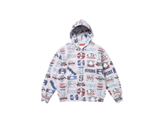 Supreme Flash Zip Up Hooded Sweatshirt White