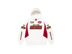 Supreme Football Zip Up Hooded Sweatshirt (FW25) White