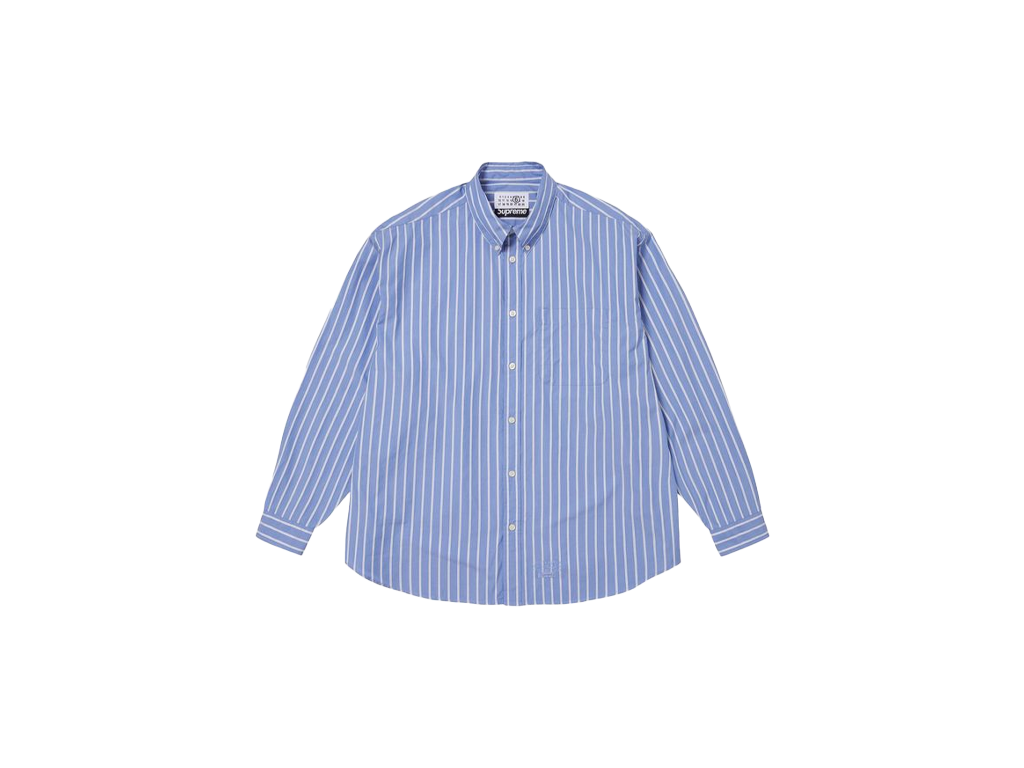 Supreme MM6 Maison Margiela Stripe Shirt Blue-Supreme-pikastore.cz