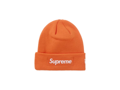 Supreme New Era Box Logo Beanie (FW24) Dark Orange